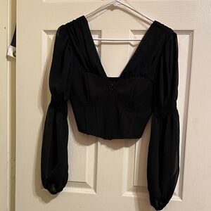 Elegant Black Women's Top